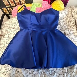 blue hoco dress!